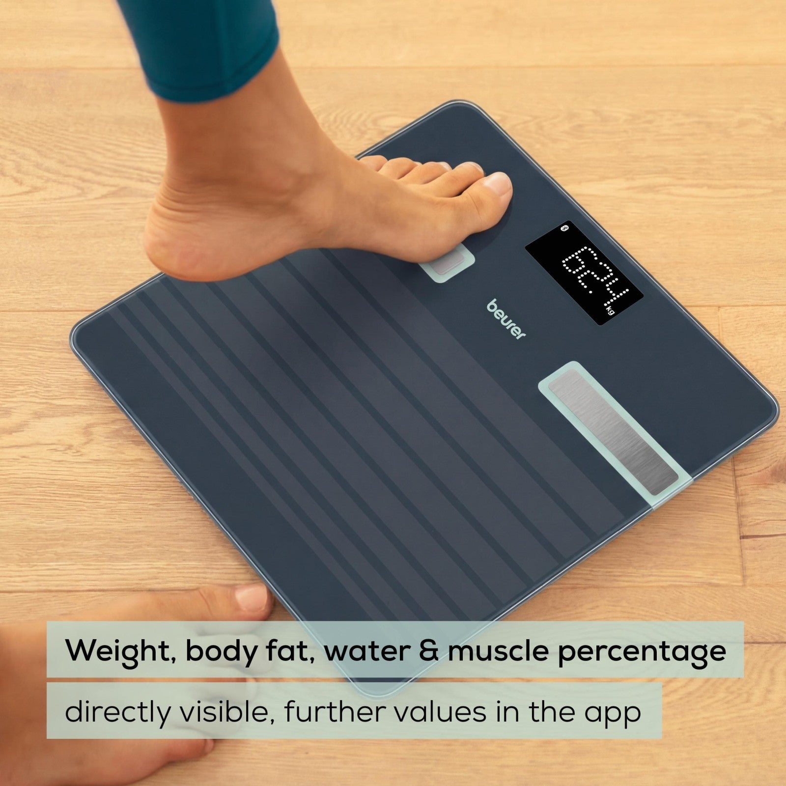 Beurer Germany Body Fat Scale | 17 Health Parameters | 8 Users | BF 451 LE26