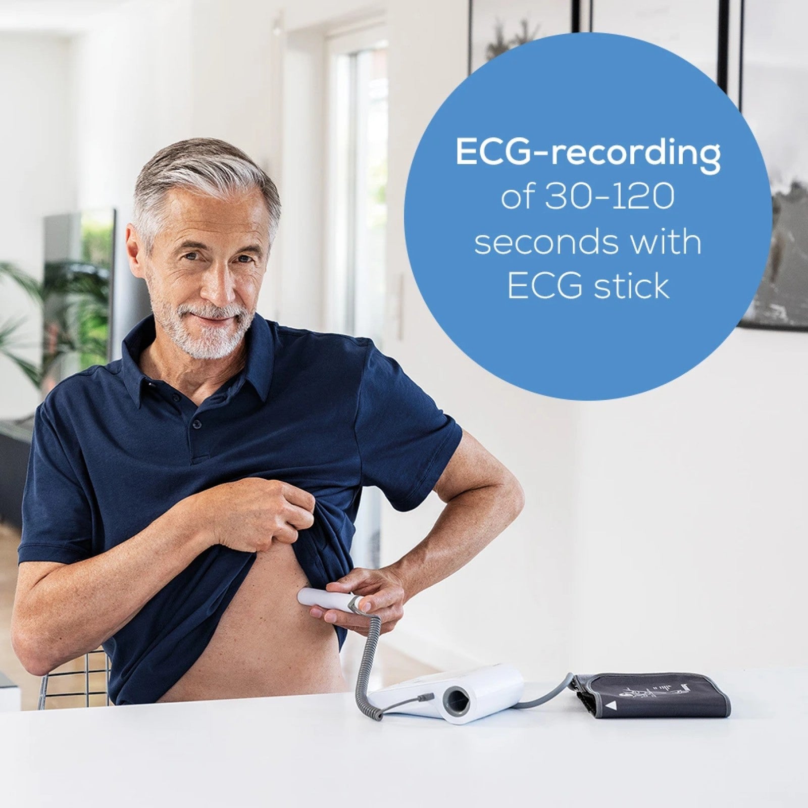 Beurer BM 96 Cardio Blood Pressure Monitor with ECG Function | AFib, Arrhythmia & Risk Alerts | Bluetooth & App