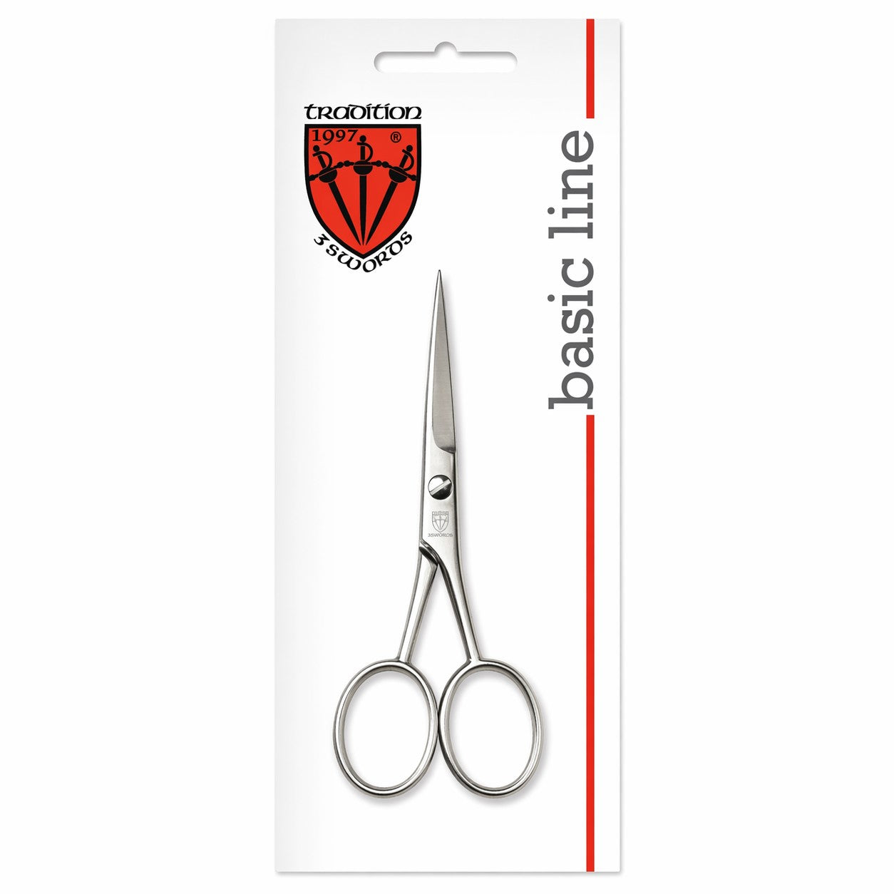 Kellermann 3 Swords Beard Scissors | 4.5" | Handmade in Germany | Hardened Steel | Nickel-Plated | BS 1405 N