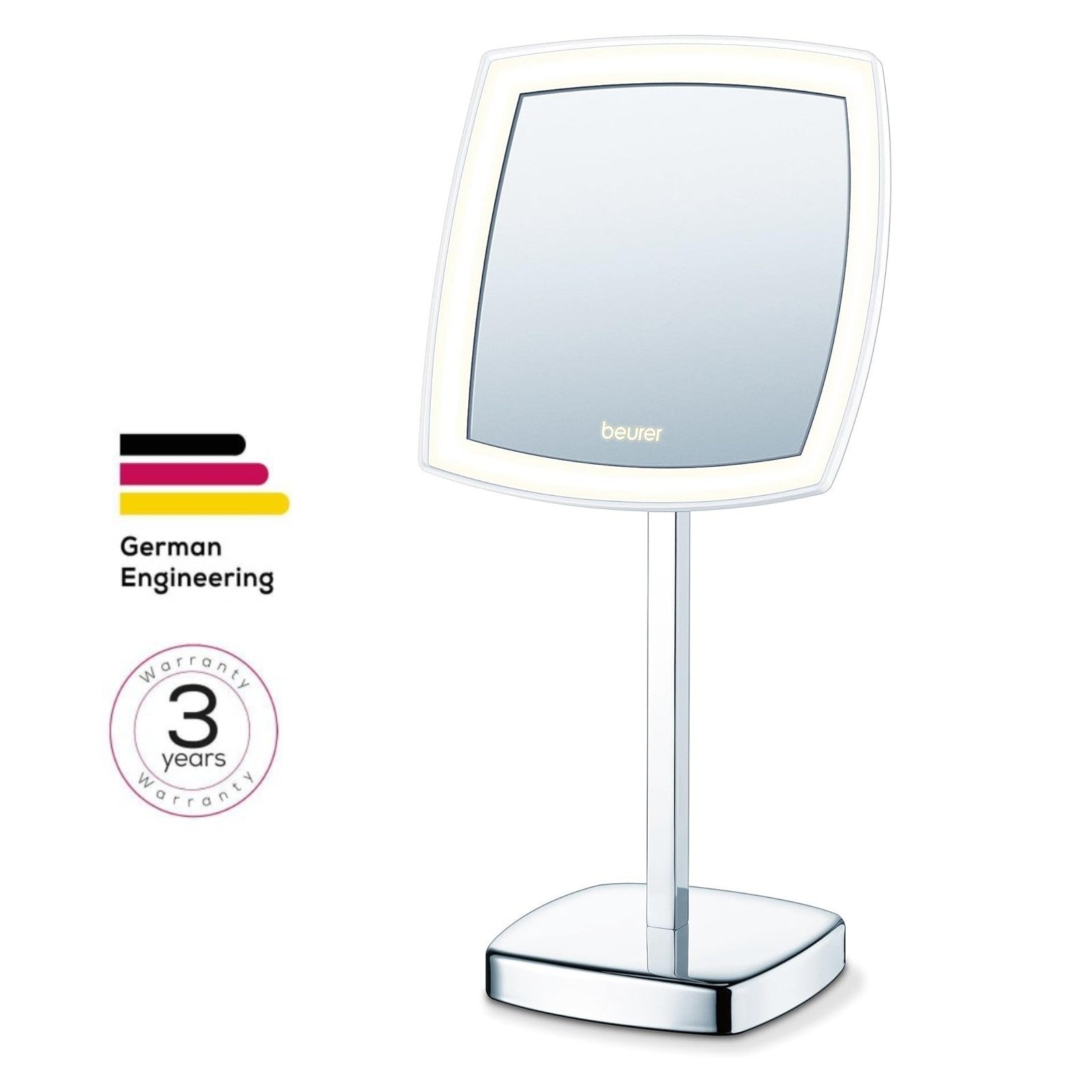 Beurer Germany BS 99 LED Cosmetic Mirror | 5X Magnification. Bright Adjustable LED Light | Precise Makeup & Grooming