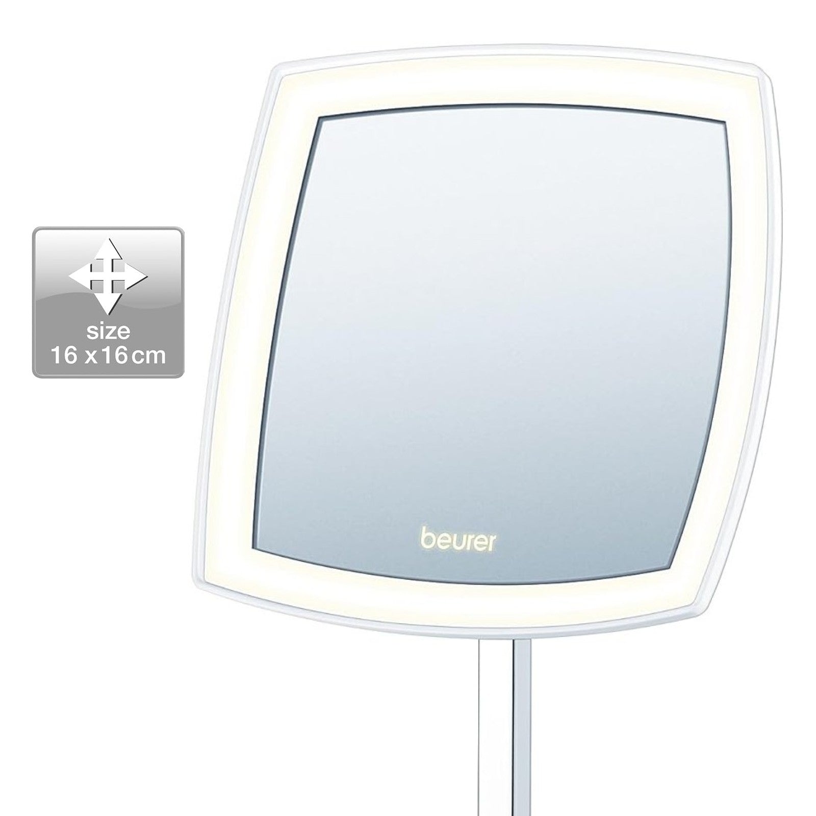 Beurer Germany BS 99 LED Cosmetic Mirror | 5X Magnification. Bright Adjustable LED Light | Precise Makeup & Grooming