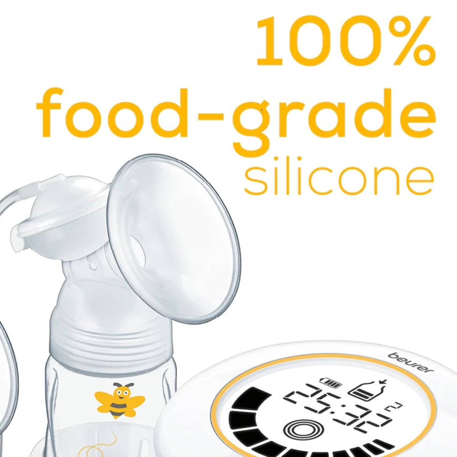 Beurer BY 40 Electric Breast Pump with Vacuum Mains or Bat - Main Image