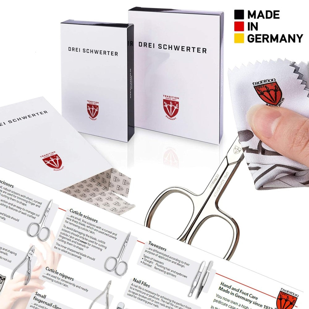 Kellermann Swords Manicure Set: 11 Extra-Fine Quality Steel Tools in