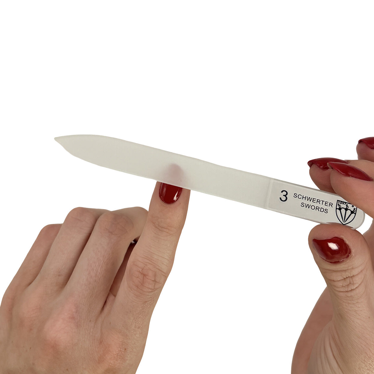 Kellermann 3 Swords Glass Nail File for Gentle Nail Filing FU 2703 | 11.5cm