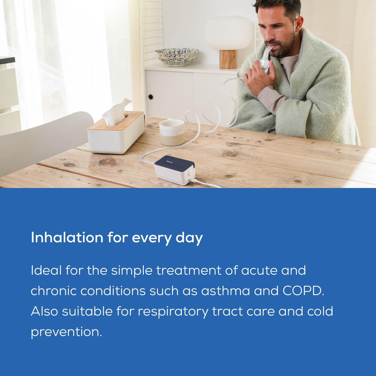 Beurer Germany IH 15 Nebuliser | Compact, Easy-to-Use Inhaler for Adults & Children | Effective Respiratory Treatment