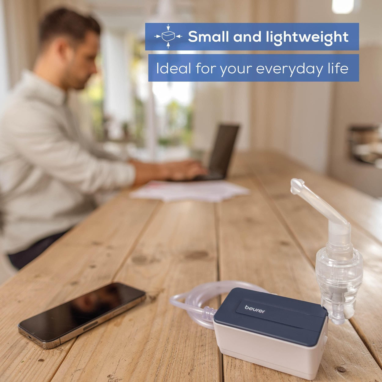 Beurer Germany IH 15 Nebuliser | Compact, Easy-to-Use Inhaler for Adults & Children | Effective Respiratory Treatment