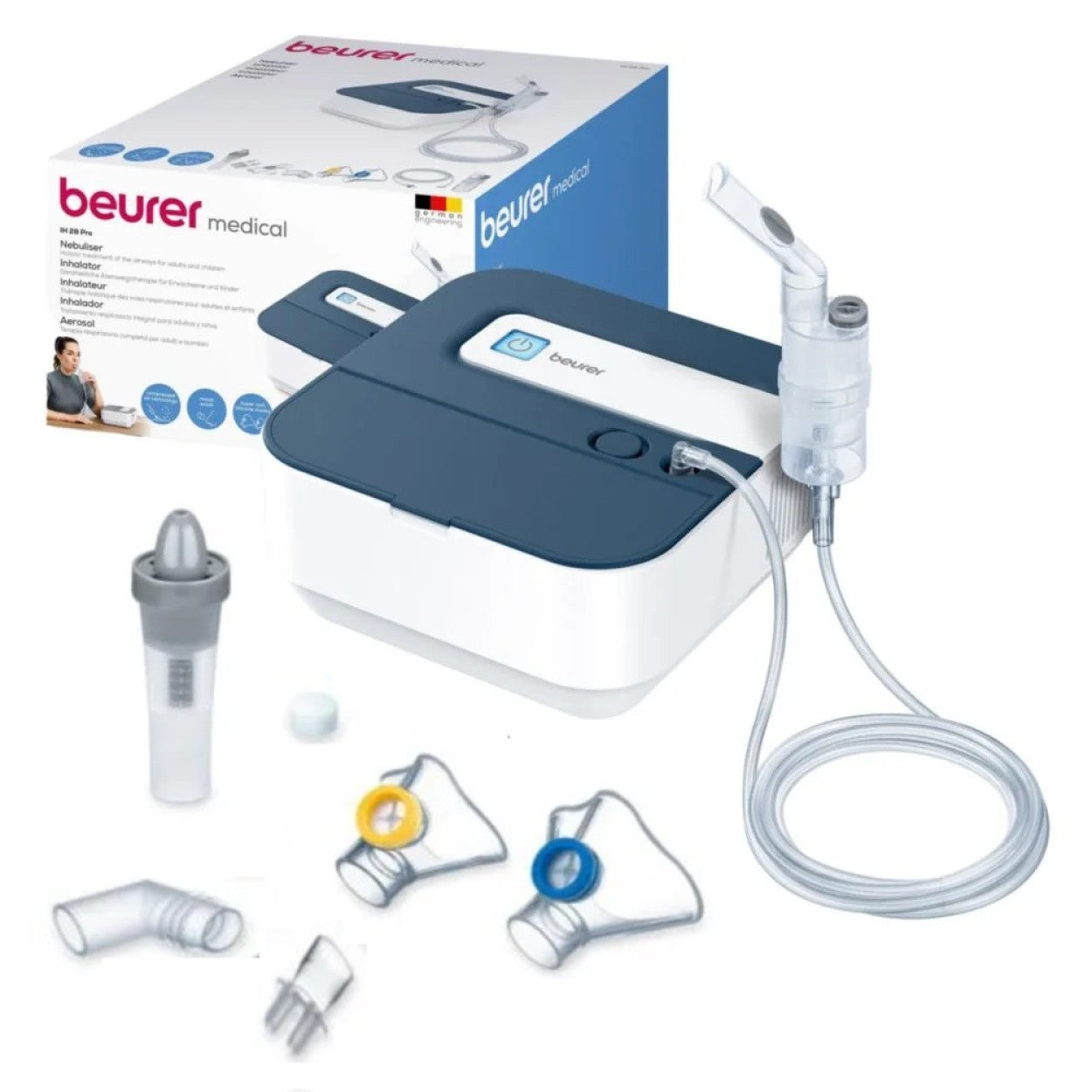Beurer Nebuliser: With Adult & Child Accessories and Nasal Douche IH 28 PRO