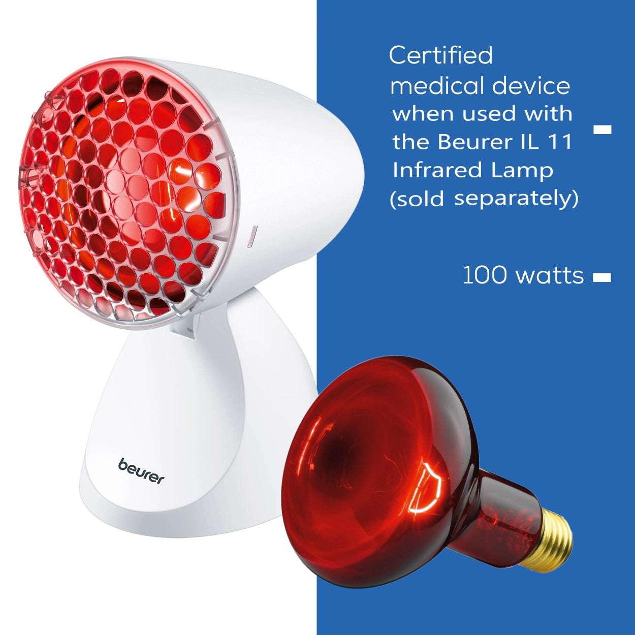 Beurer Infrared Bulb Replacement for Beurer IL 11 Infrared Lamp ONLY| 100 Watt