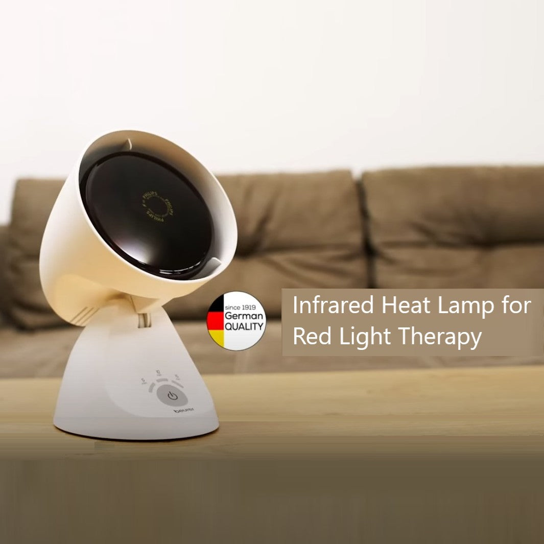 Beurer IL 35 Infrared Heat Lamp with Timer for Pain & Cold Relief, Mus