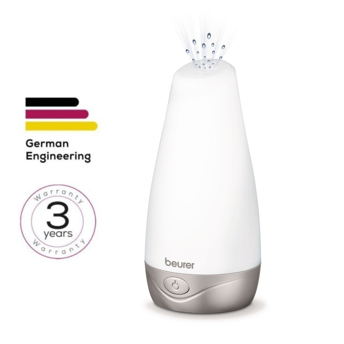 Beurer Germany Aroma Diffuser: Fragrant Mist. Colour-Change LED Light LA 30