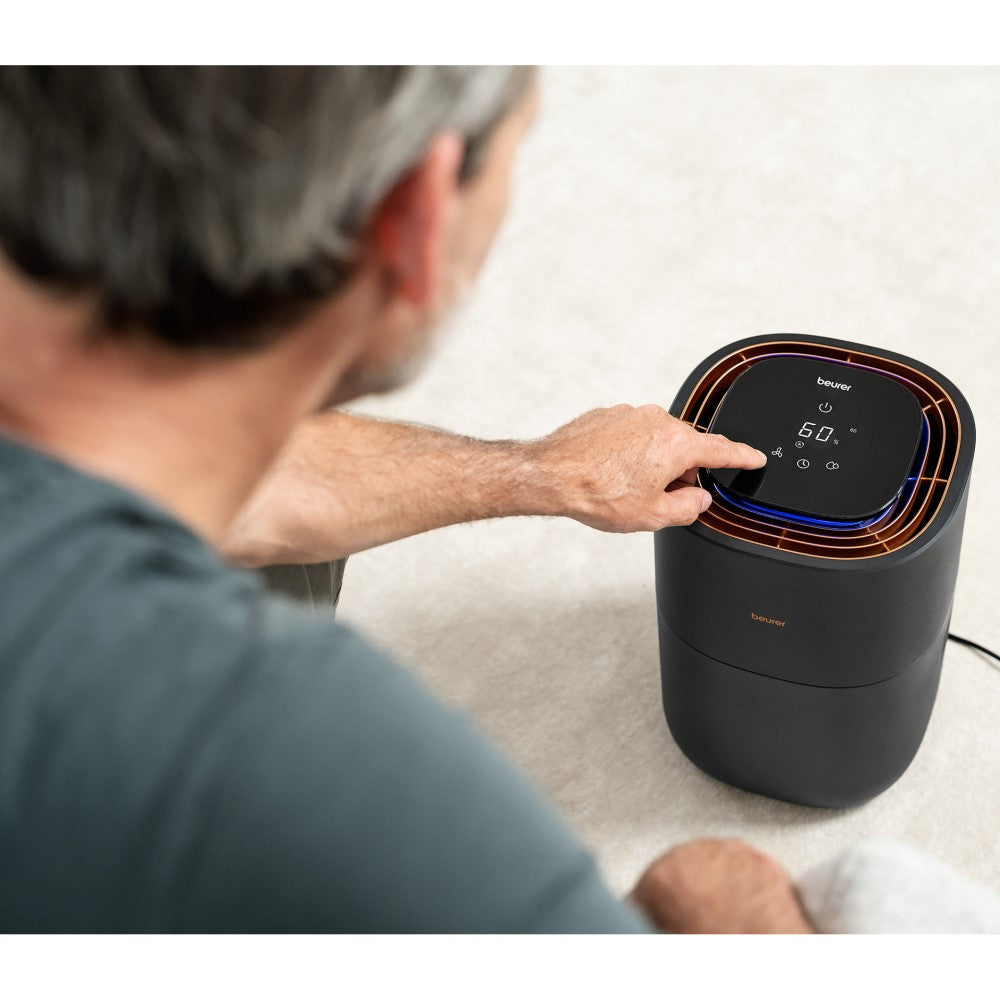 Beurer Air Humidifier: Hygienic Cold Evaporation Technology to 45m2: L
