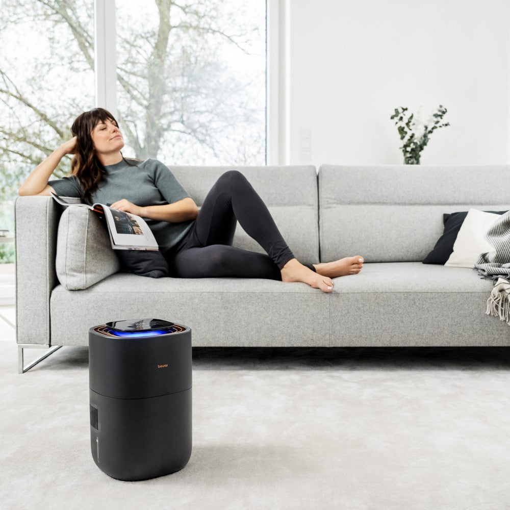 Beurer Air Humidifier: Hygienic Cold Evaporation Technology to 45m2: L