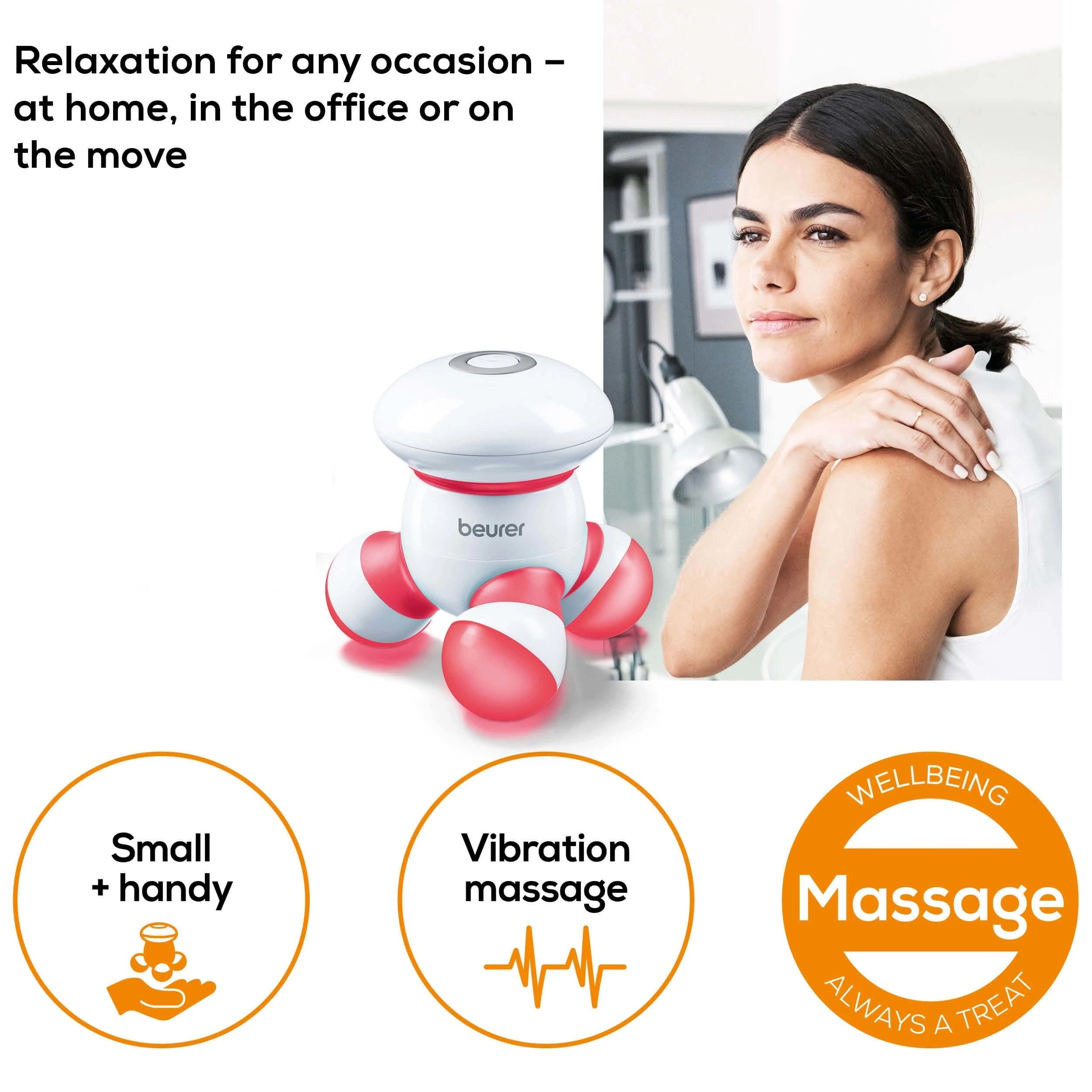 Beurer Germany MG 16 Mini Portable Relaxing Vibration Spa Body Massage