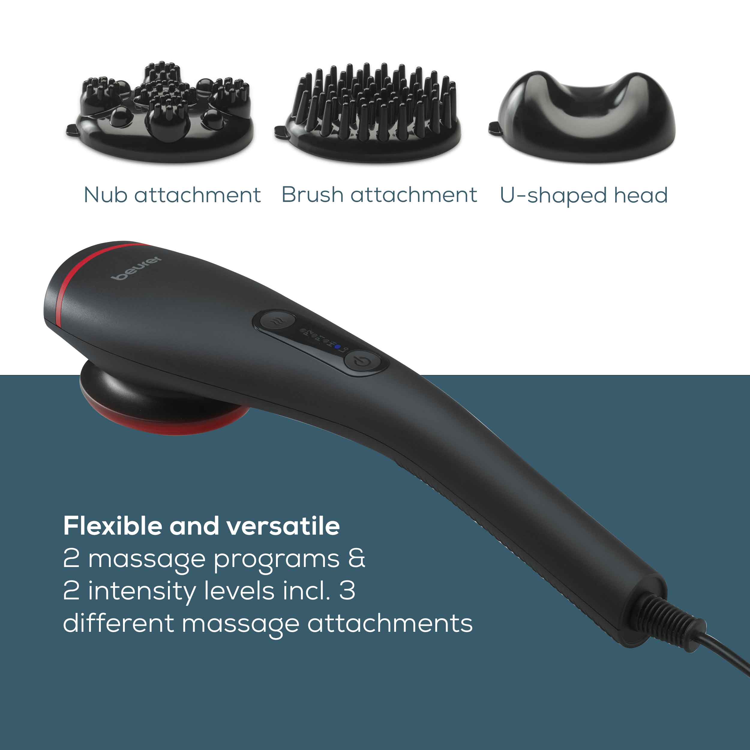 Beurer MG 24 Muscle Massager: Relaxing Vibration Massager with 3 Attac Beurer MG 24 Muscle Massager: Relaxing Vibration Massager with 3 Attac