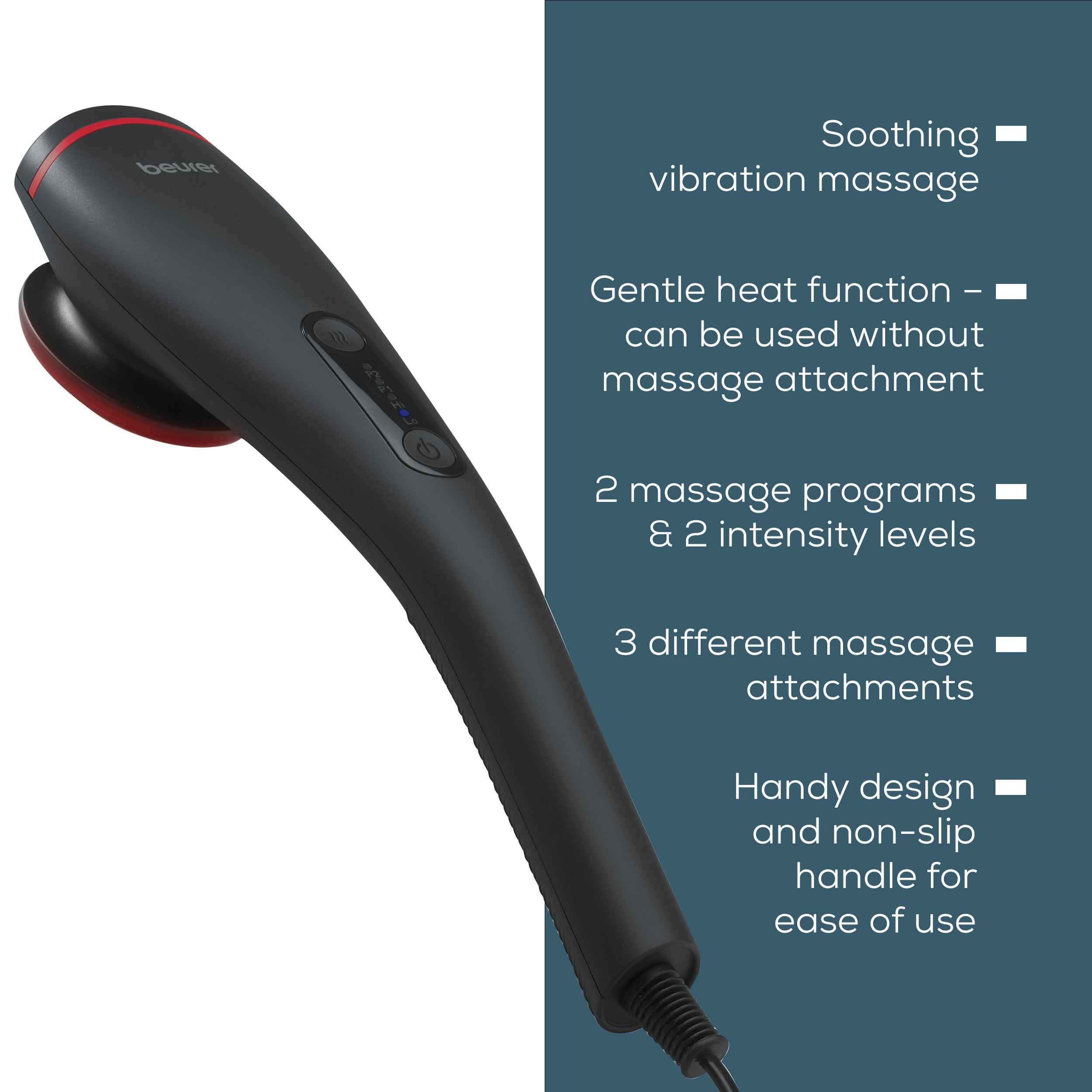 Beurer MG 24 Muscle Massager: Relaxing Vibration Massager with 3 Attac Beurer MG 24 Muscle Massager: Relaxing Vibration Massager with 3 Attac