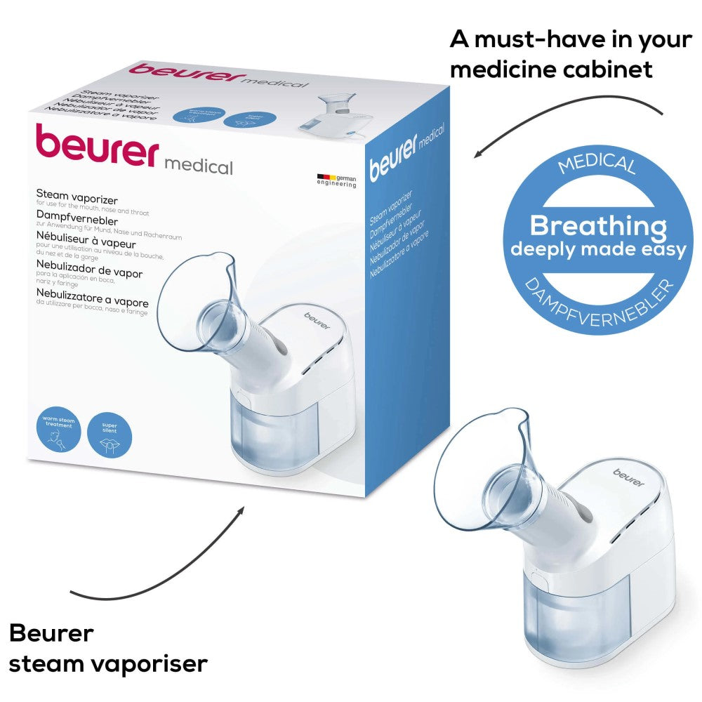 Beurer SI 40: 2-in-1 Steam Vaporiser: Inhaler Eases Colds & Allergies