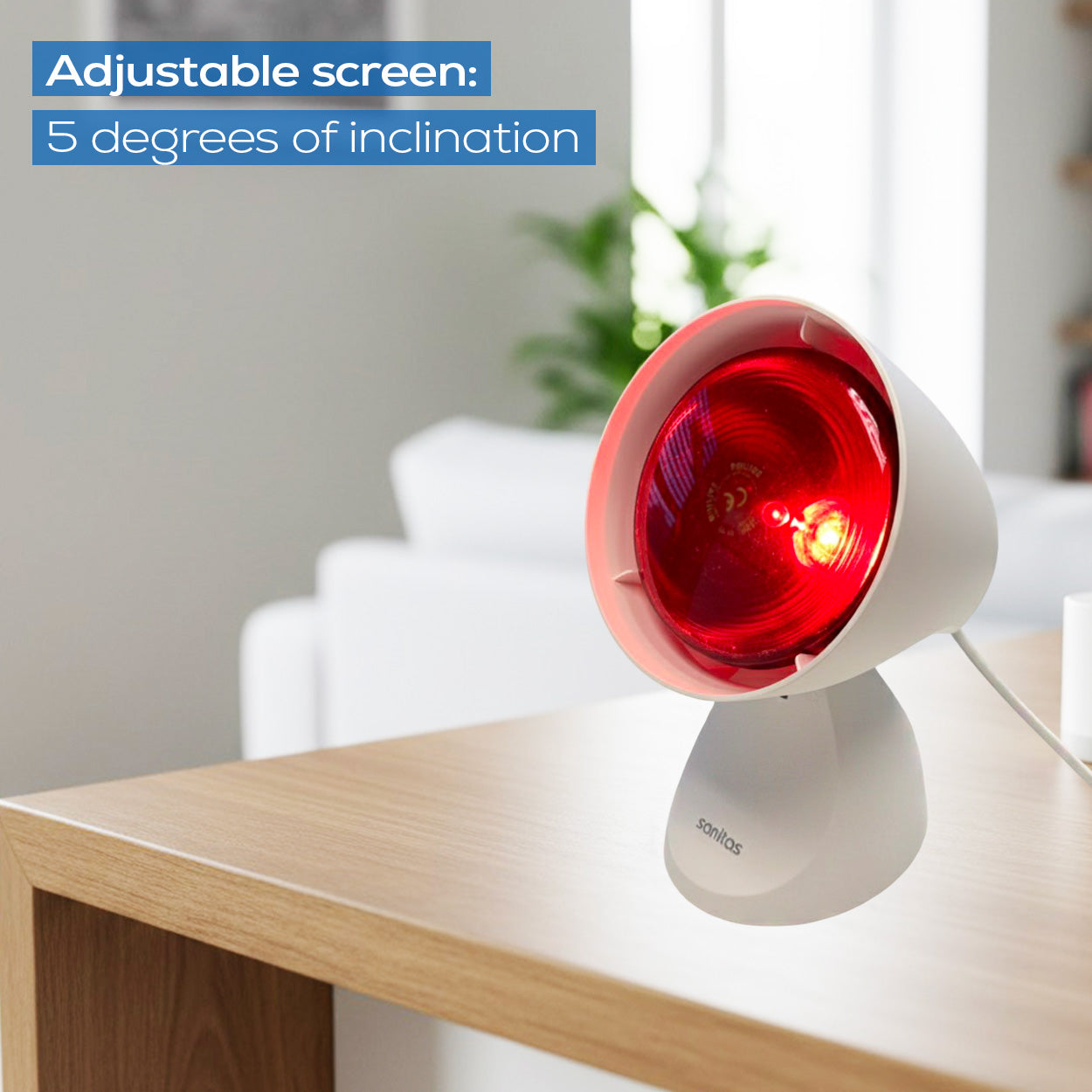Sanitas Infrared Lamp 150W Heat Lamp Soothes Colds & Muscle Strain | SIL 16