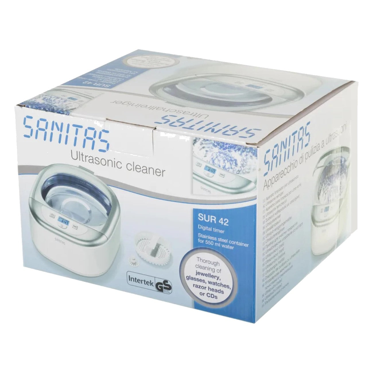 Sanitas Ultrasonic Cleaner: Ultimate Deep Clean of Jewellery & More SUR 42