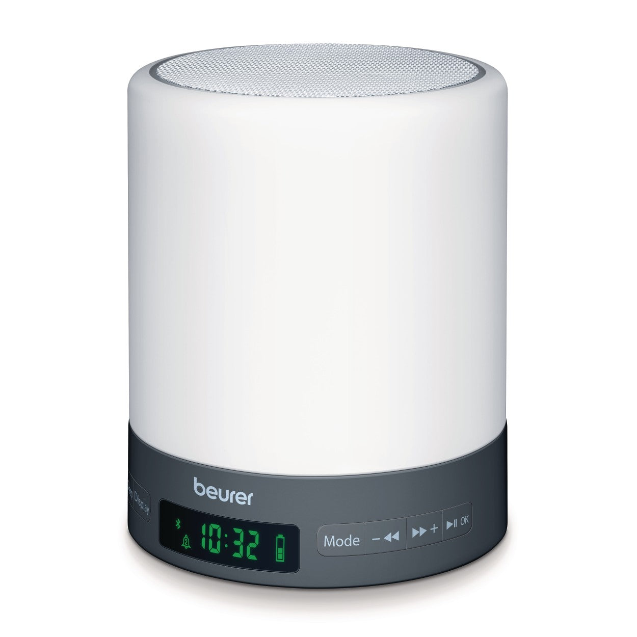 Beurer WL 50 Alarm Clock | Sunrise/Sunset Simulation | Radio & Bluetooth Speaker | Bedside Light | LED Light Colours