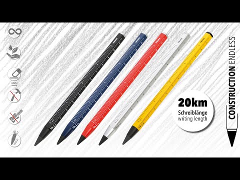 TROIKA HB Pencil: 20km Writing Length, No Sharpening Required – Orange