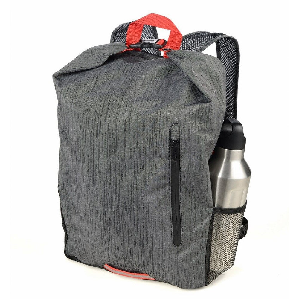 TROIKA Backpack: Rolltop Folding Backpack 15L Capacity, 10kg Load TREKPACK Grey