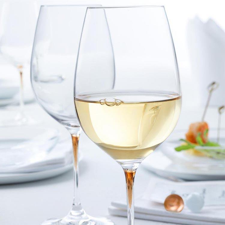 Leonardo Clear Wine Glass Set Chestnut Stem