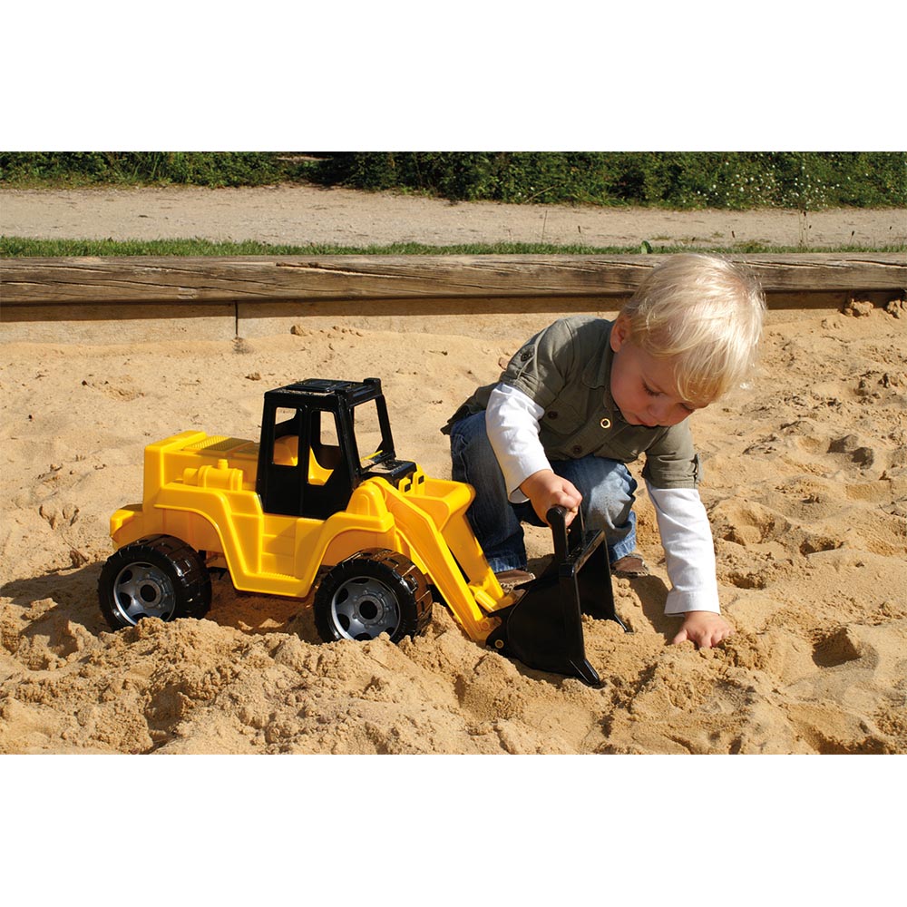 Lena Toy Earth Mover XL Giga Trucks in Black & Yellow 63 x 27 x 30 cm