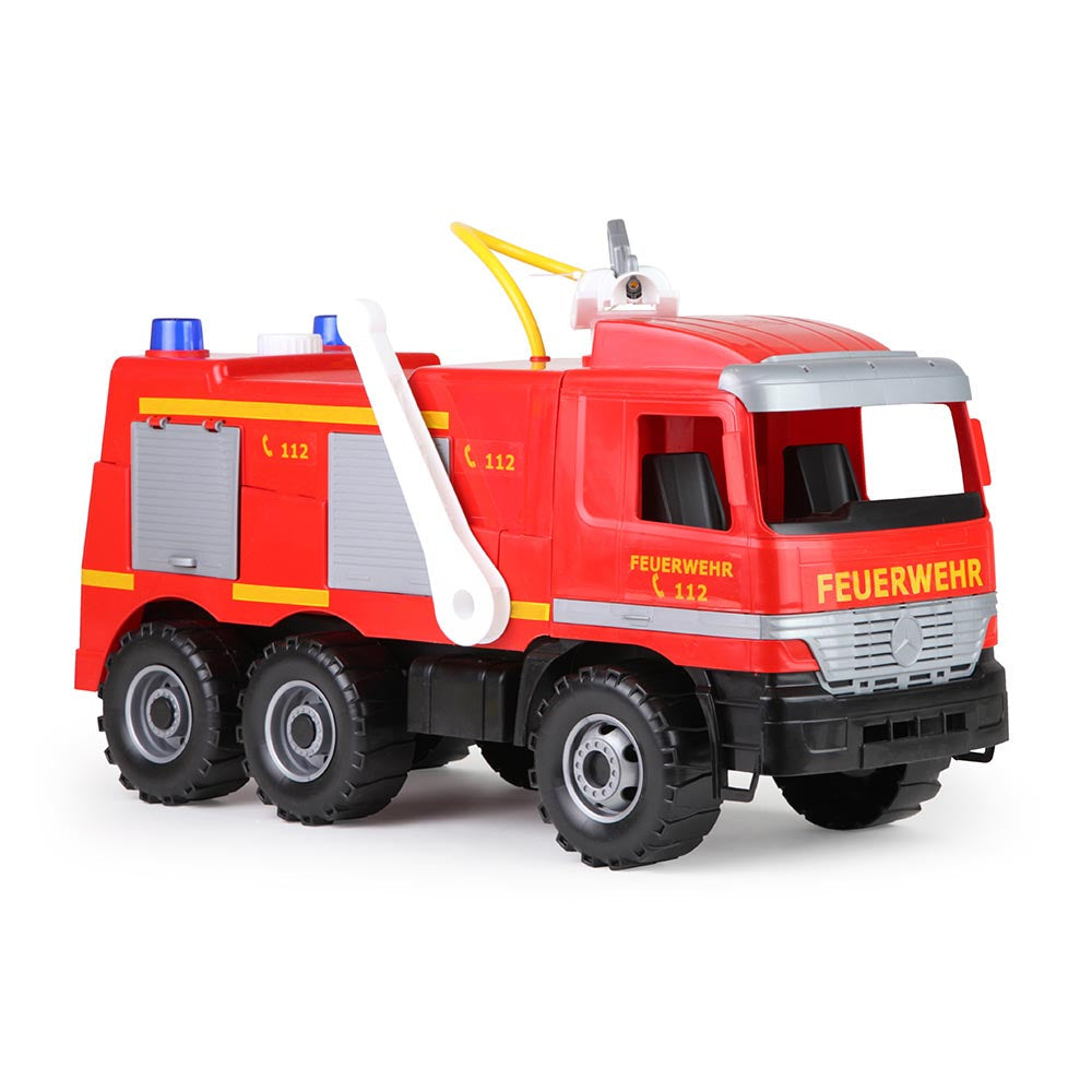 LENA Toy Fire Engine XL GIGA TRUCKS Mercedes Actros Replica 63x30x34cm