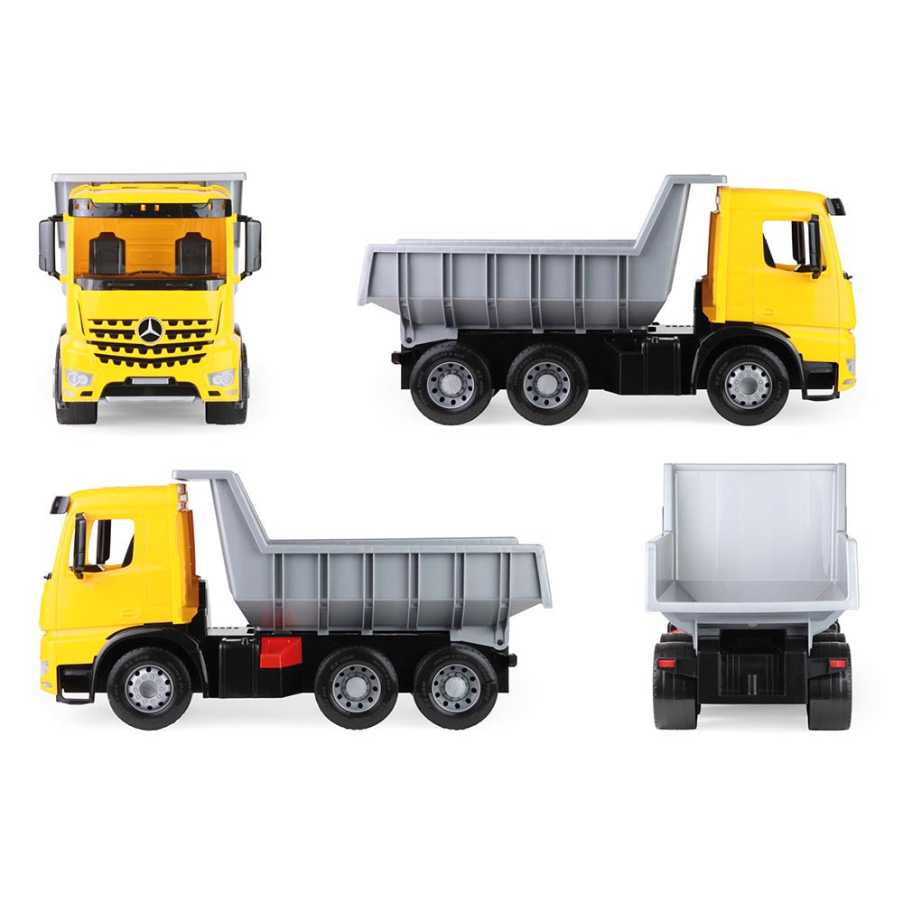 LENA Toy Dump Truck XL GIGA TRUCKS Mercedes Arocs Replica 67 x 30 x 34cm