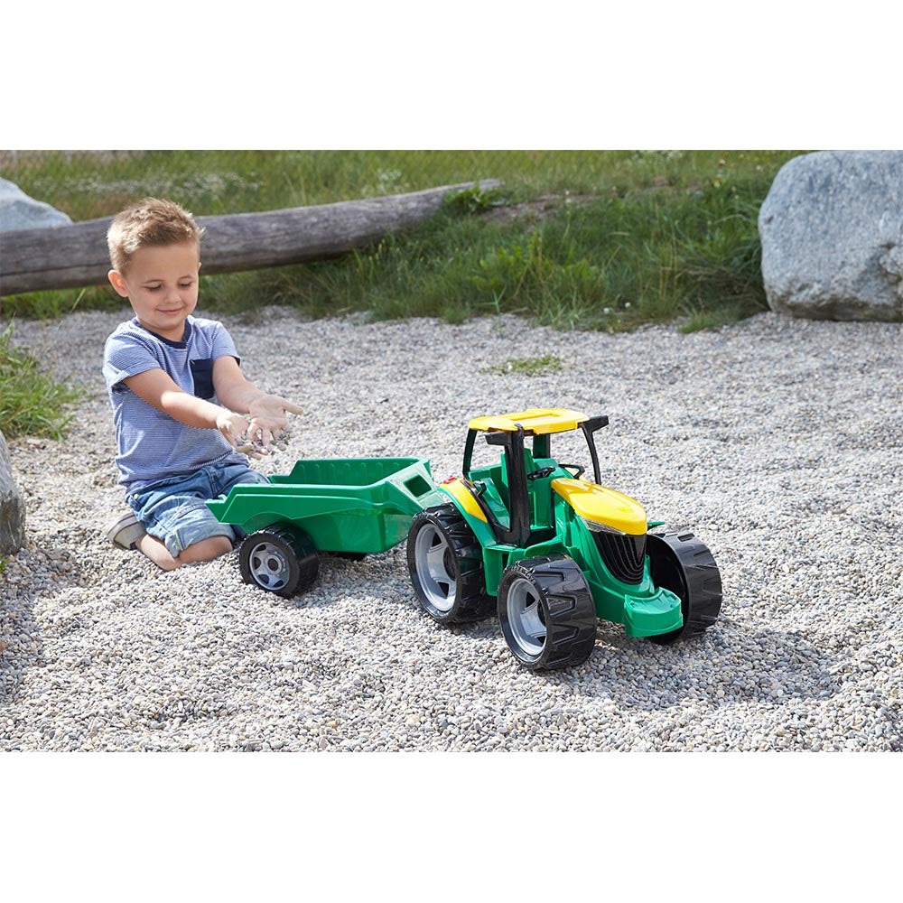 Lena Toy Tractor with Trailer XL Boxed Giga Truck 93cm