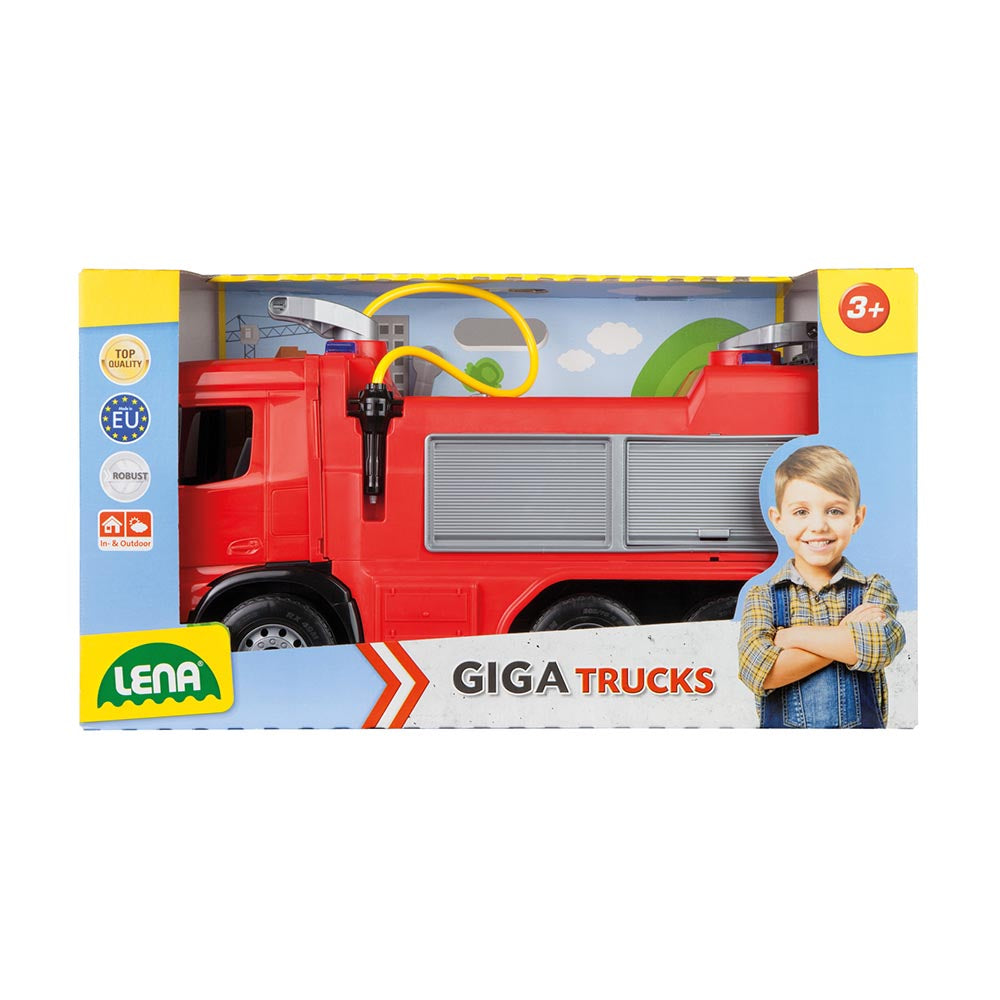 Lena Toy Fire Engine XL BoxedGiga Truck Mercedes Arocs 66cm
