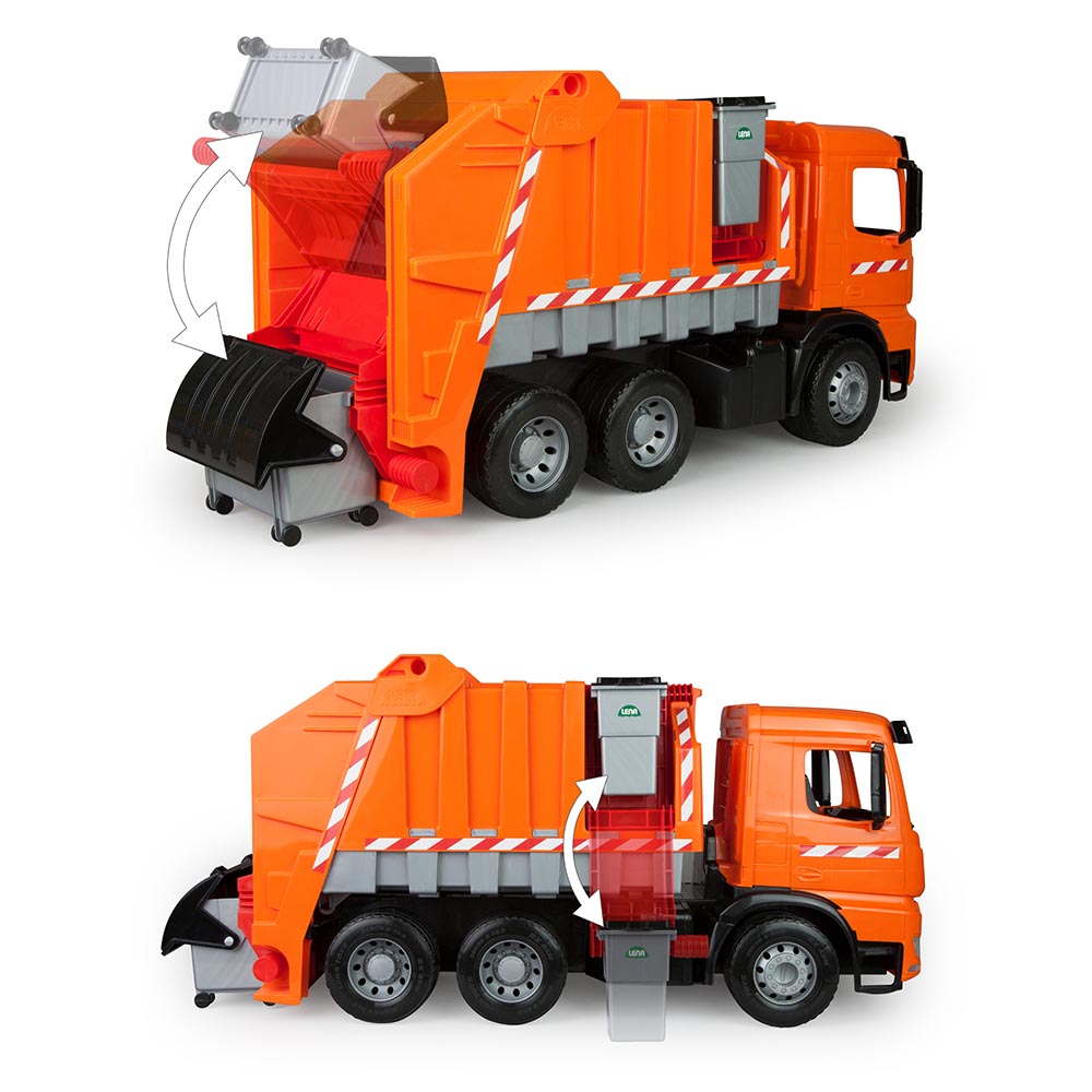 LENA Toy Garbage Truck XL GIGA TRUCKS Mercedes Arocs Replica 71 x 28 x