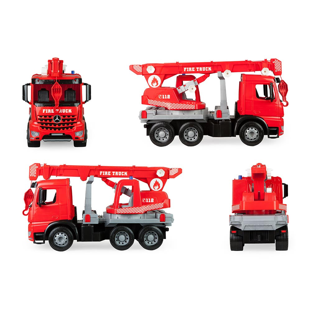 Lena Toy Fire Engine Crane Xl Giga Truck Mercedes Arocs 62cm
