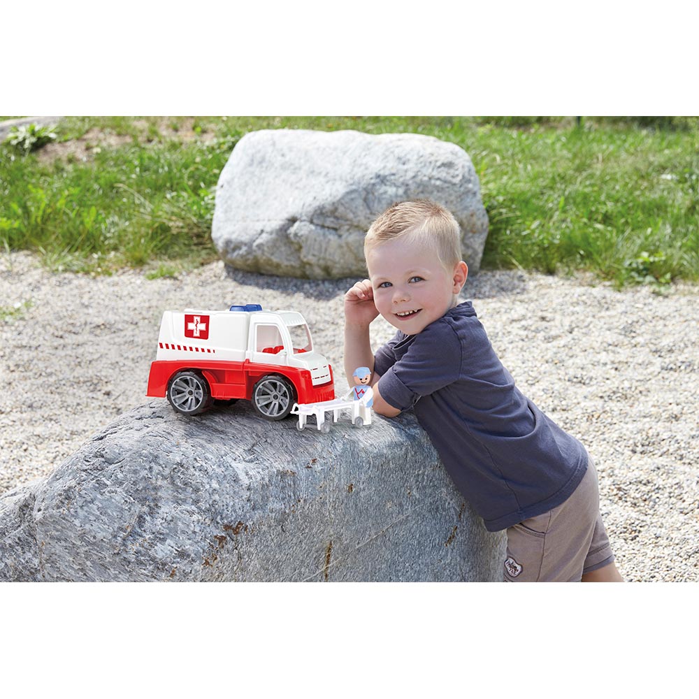 Lena Toy Ambulance with Play Figure & Stretcher - Truxx 29cm