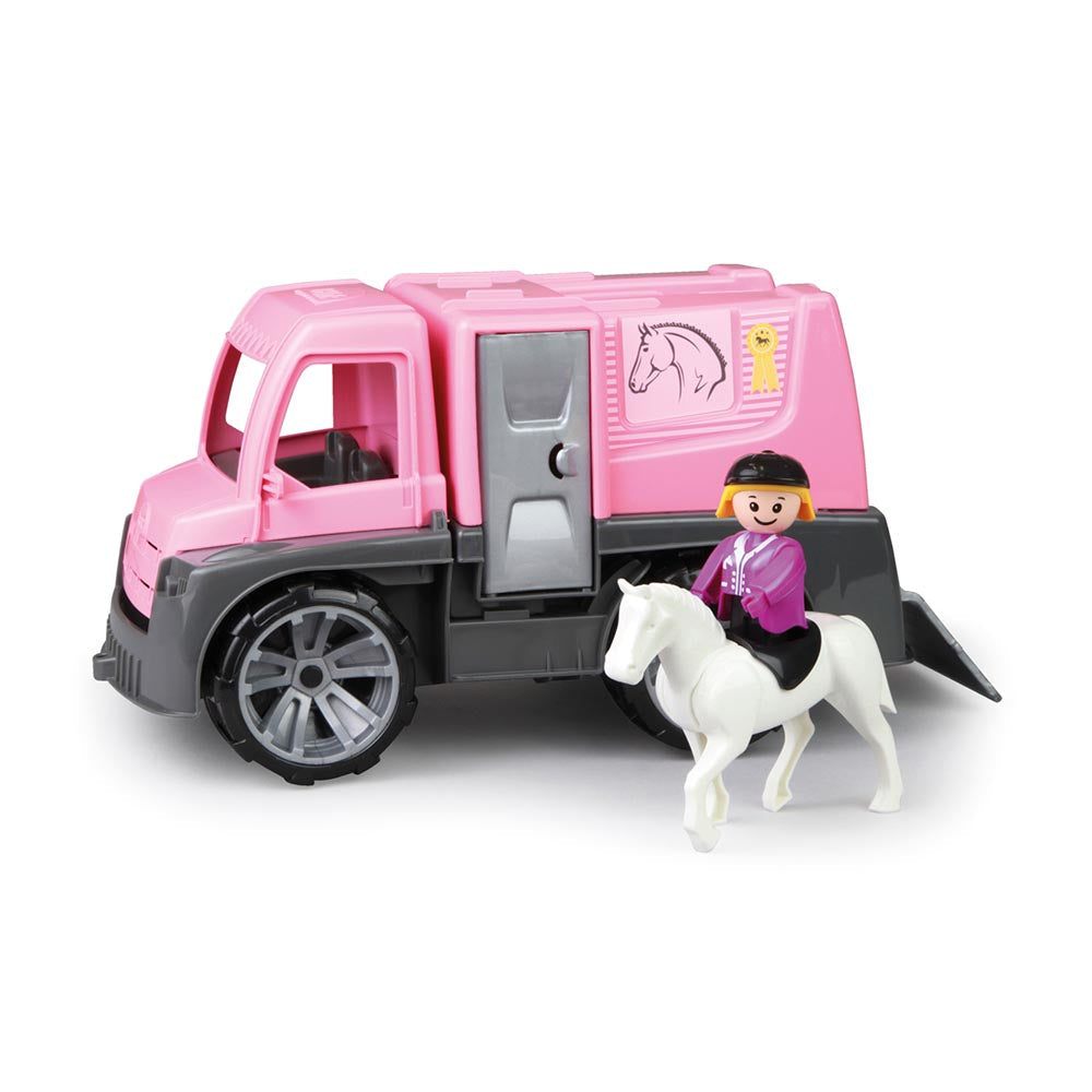 LENA Toy Horse Transporter TRUXX Boxed with Horse and Rider Figures 29cm