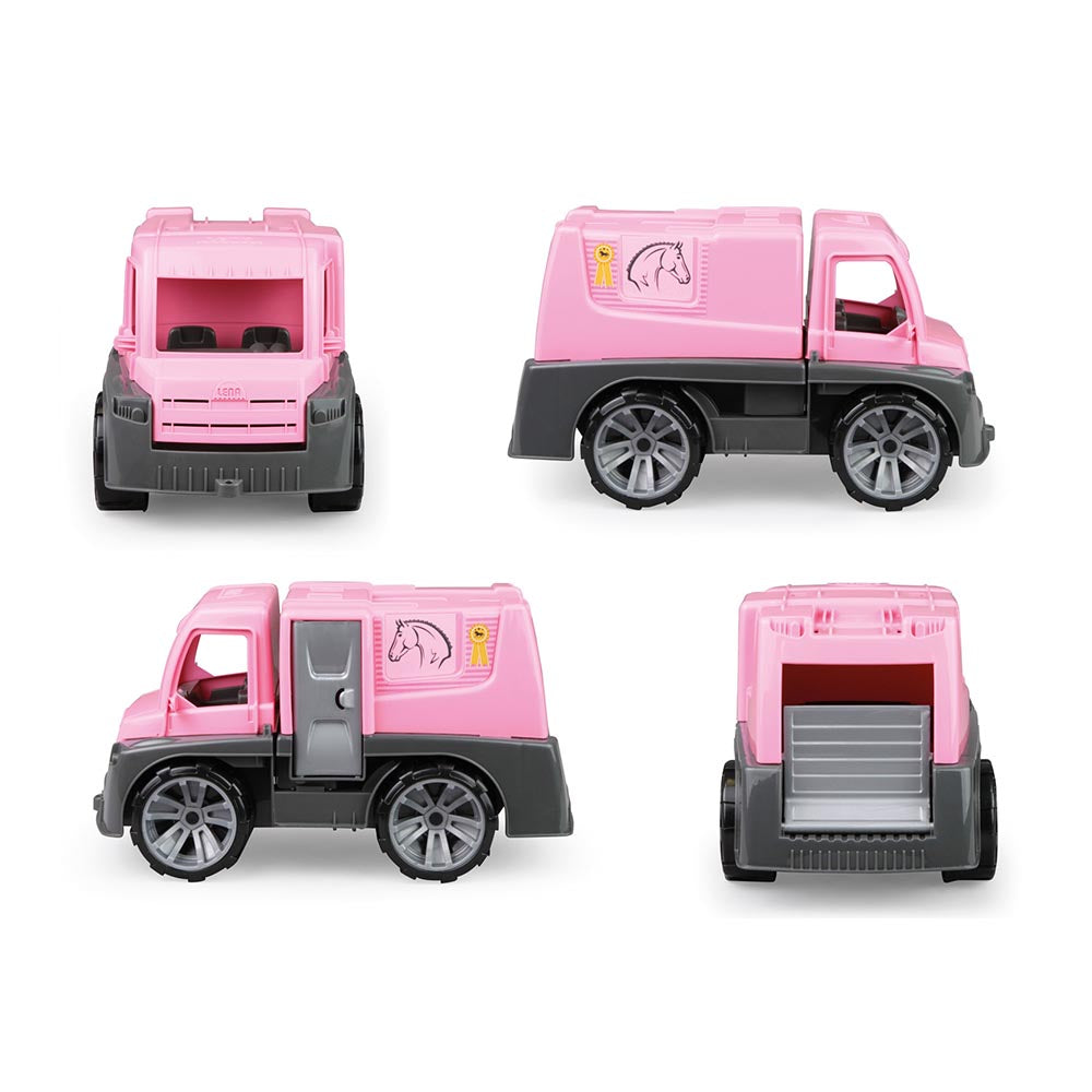 LENA Toy Horse Transporter TRUXX Boxed with Horse and Rider Figures 29cm
