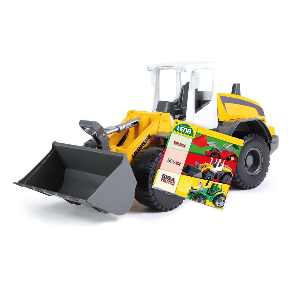 LENA Toy Wheel Loader XL WORXX Liebherr L538 Litronic Replica in Box