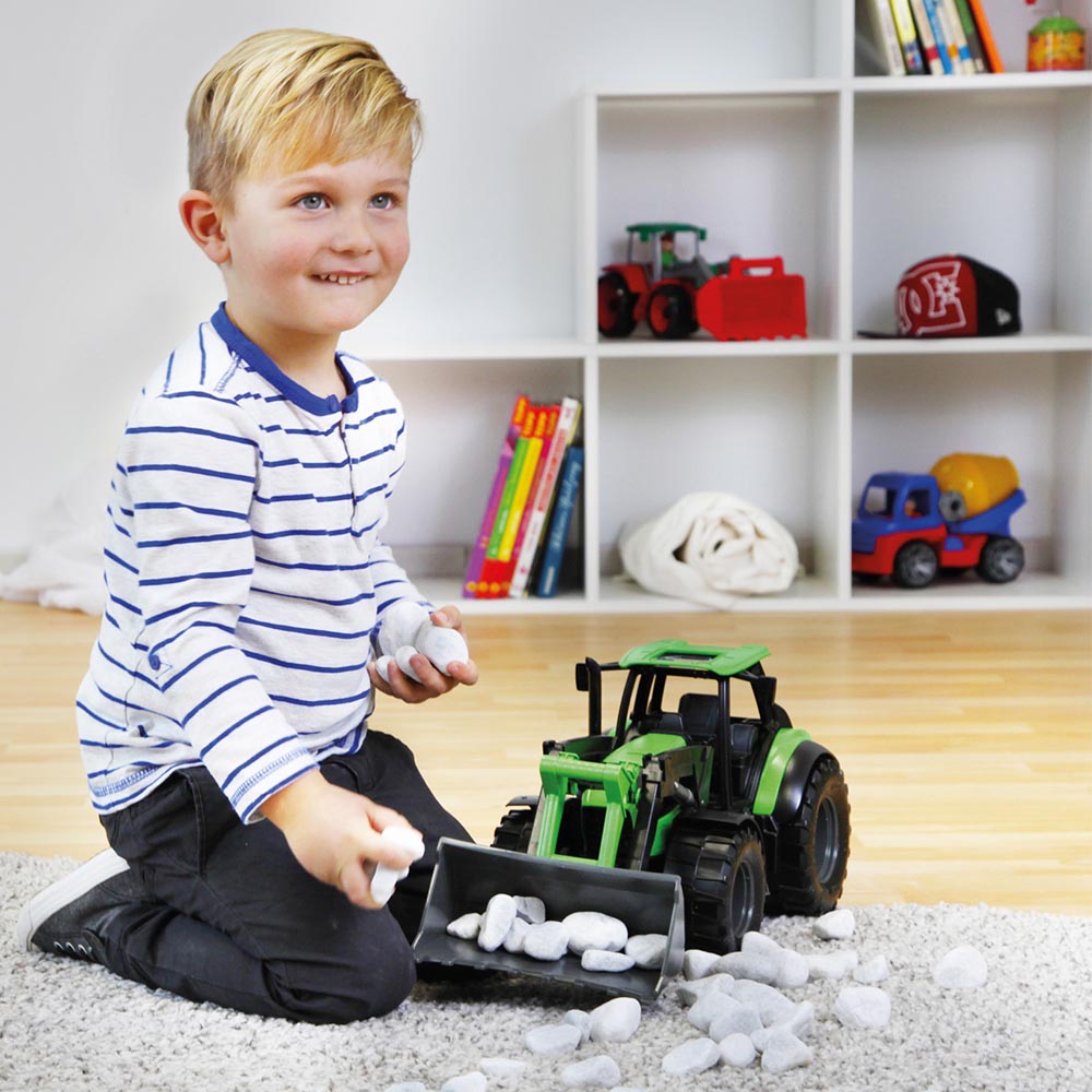 LENA Toy Tractor XL WORXX Deutz-Fahr Agrotron 7250TTV Replica 45x19x24 cm