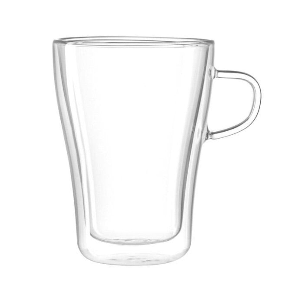 Leonardo Double-Walled Handled Cup for Hot Drinks DUO 350ml - Set of 4