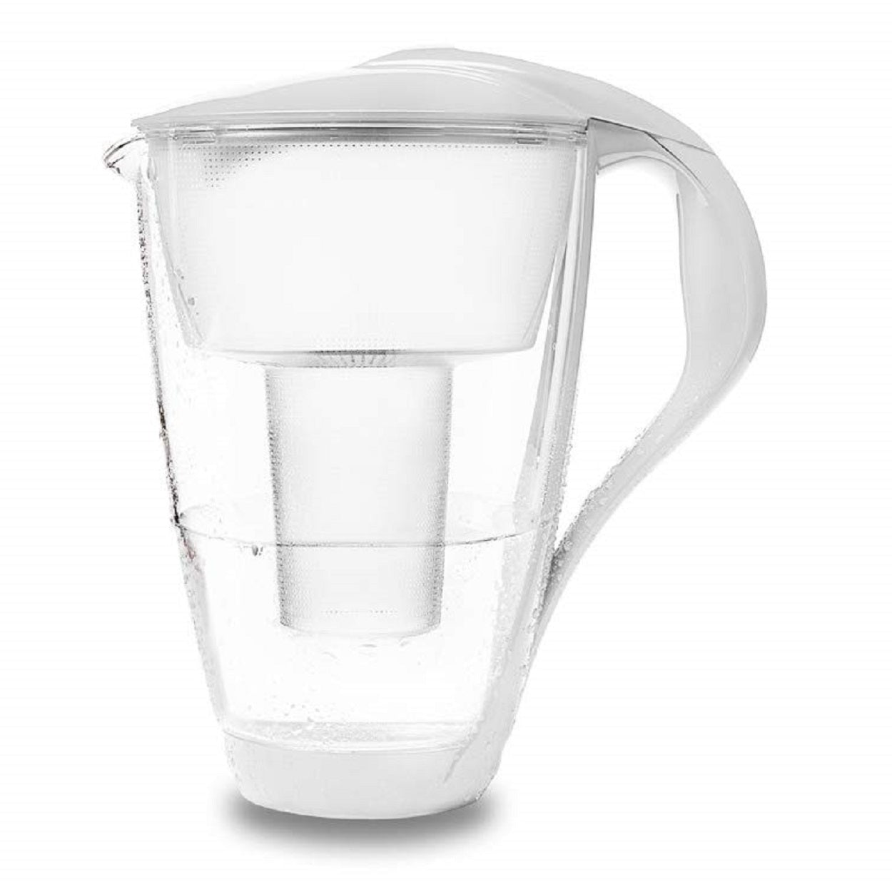 PearlCo Water Filter Jug Glass LED CLASSIC 2 Litre - White