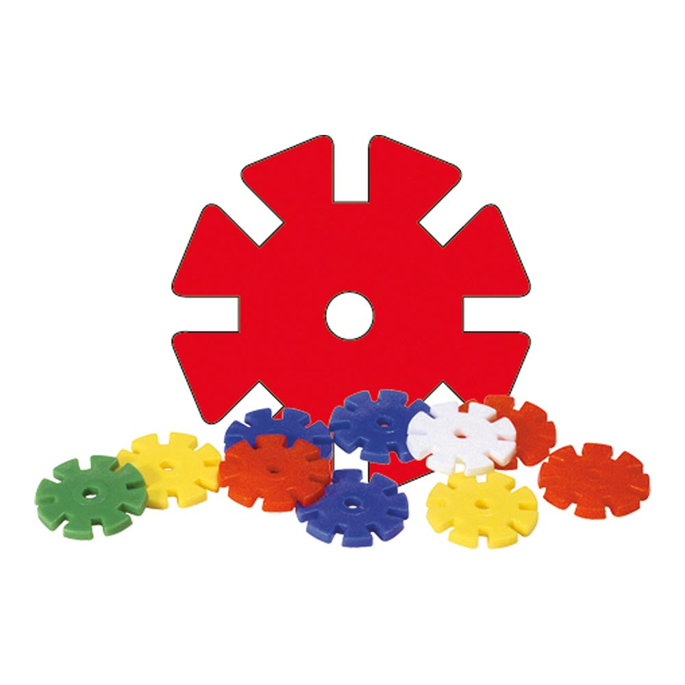 LENA Toy Construction Pieces: Multi-Coloured KIGA Rondi 25mm - 590 Pieces