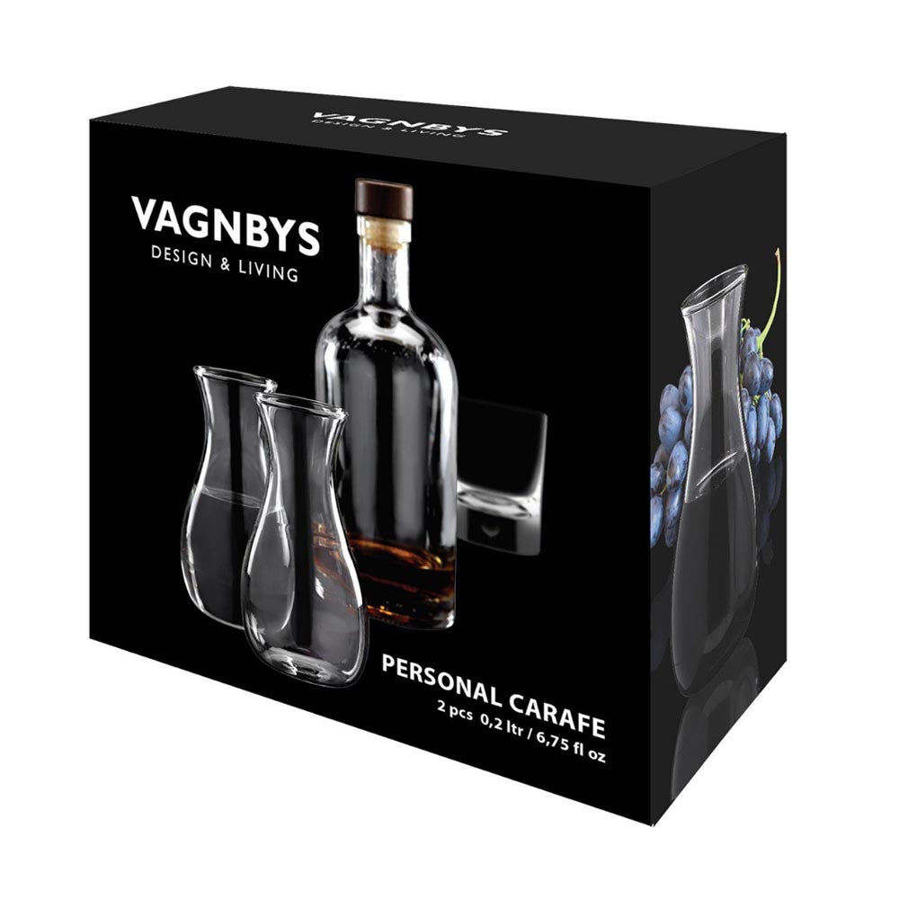 VAGNBYS Personal Carafe - Borosilicate Glass - 200 ml - 2 Pieces