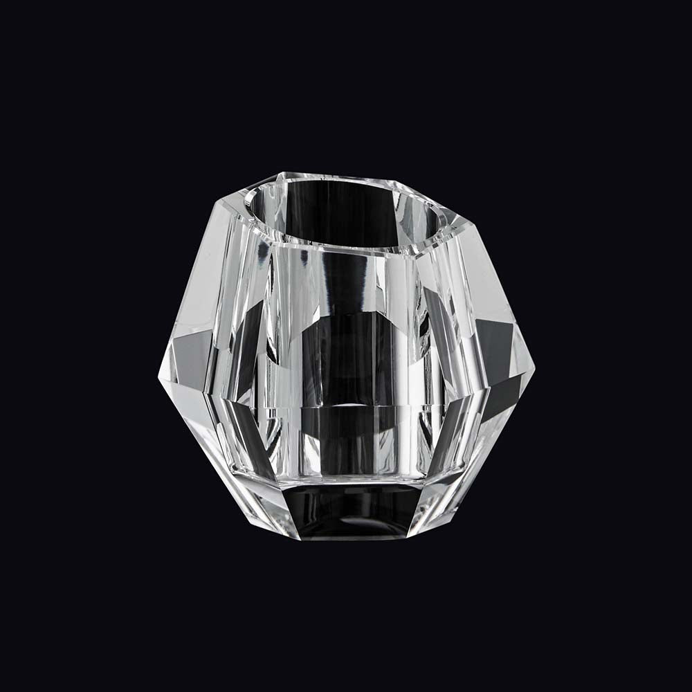 Vagnbys Diamond Tea Light Holder - Crystal (Set of 2)