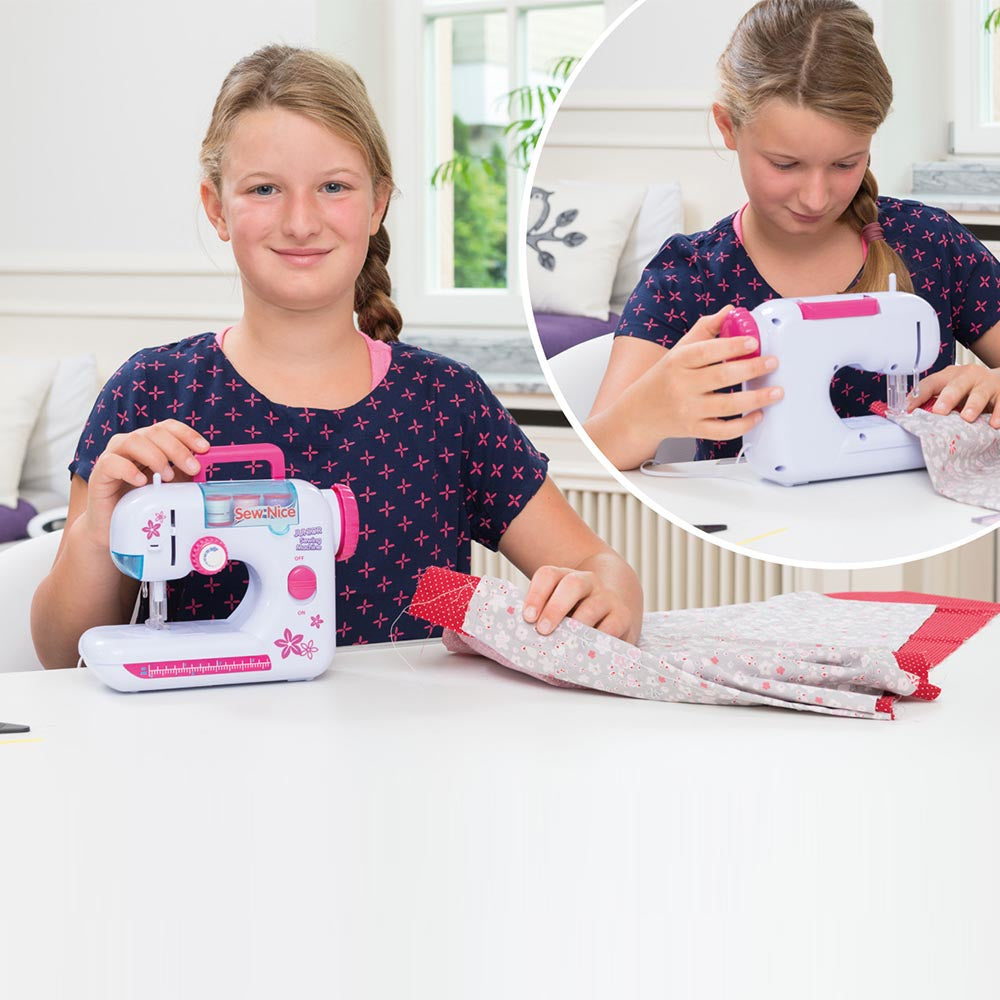 LENA Kid's Sewing Machine Battery Operated with Foot Pedal