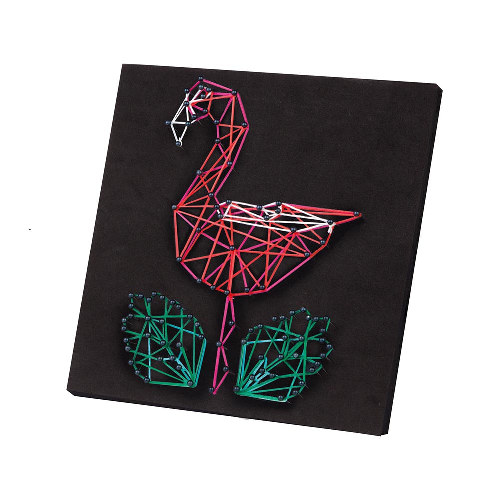 Lena Arts & Crafts: String Art: DIY Thread Picture - Flamingo and Star