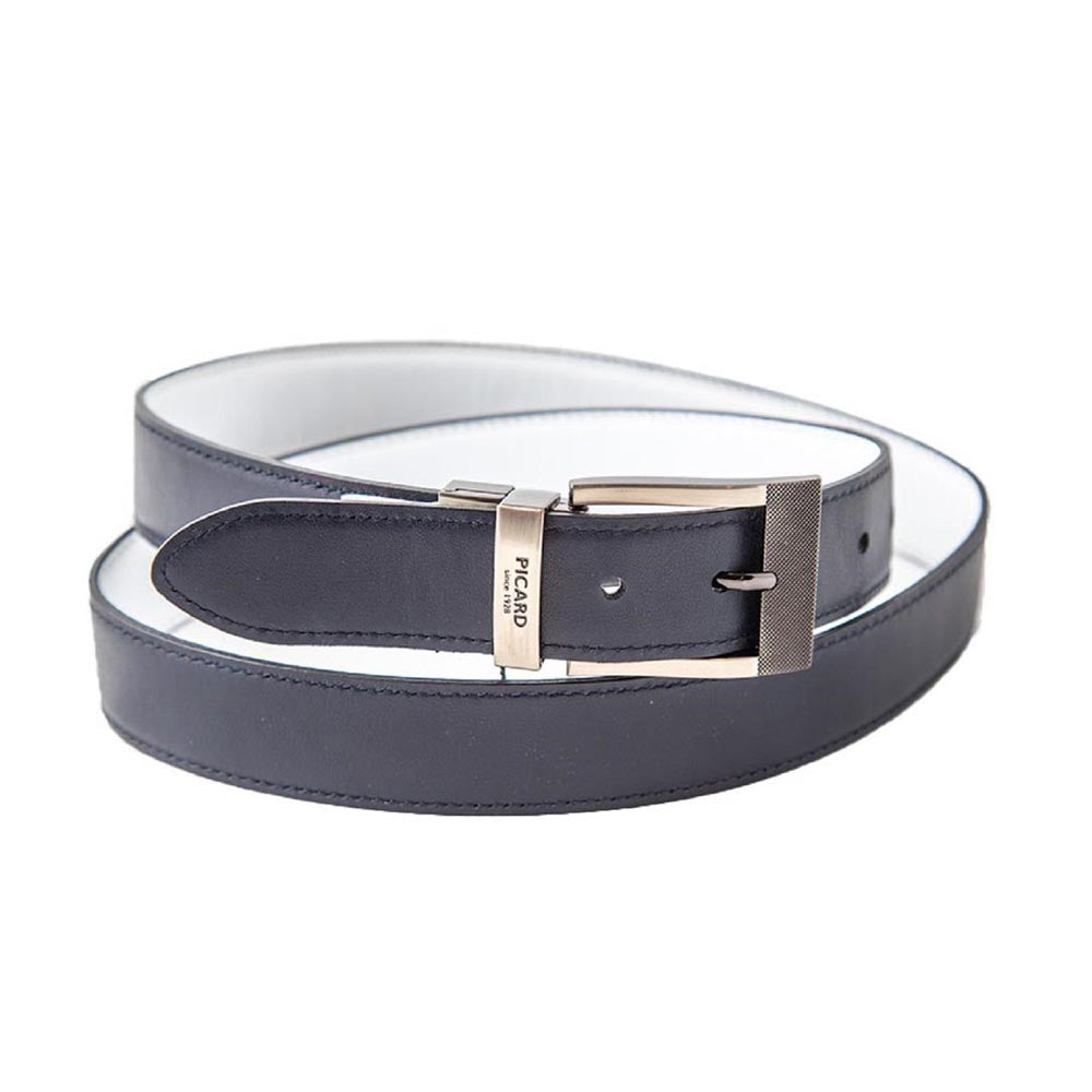 Picard Reversible Belt Genuine Leather - 5279 - White and Ocean Blue