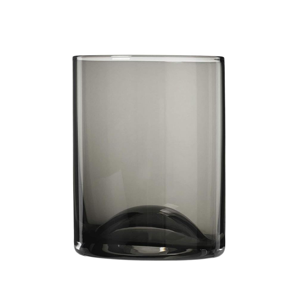 Blomus Glasses in Smoky Grey/Black: Wave - Set of 2 Tumblers