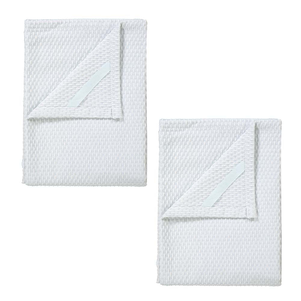 Blomus RIDGE Set of 2 Tea Towels - Lily White/Microchip