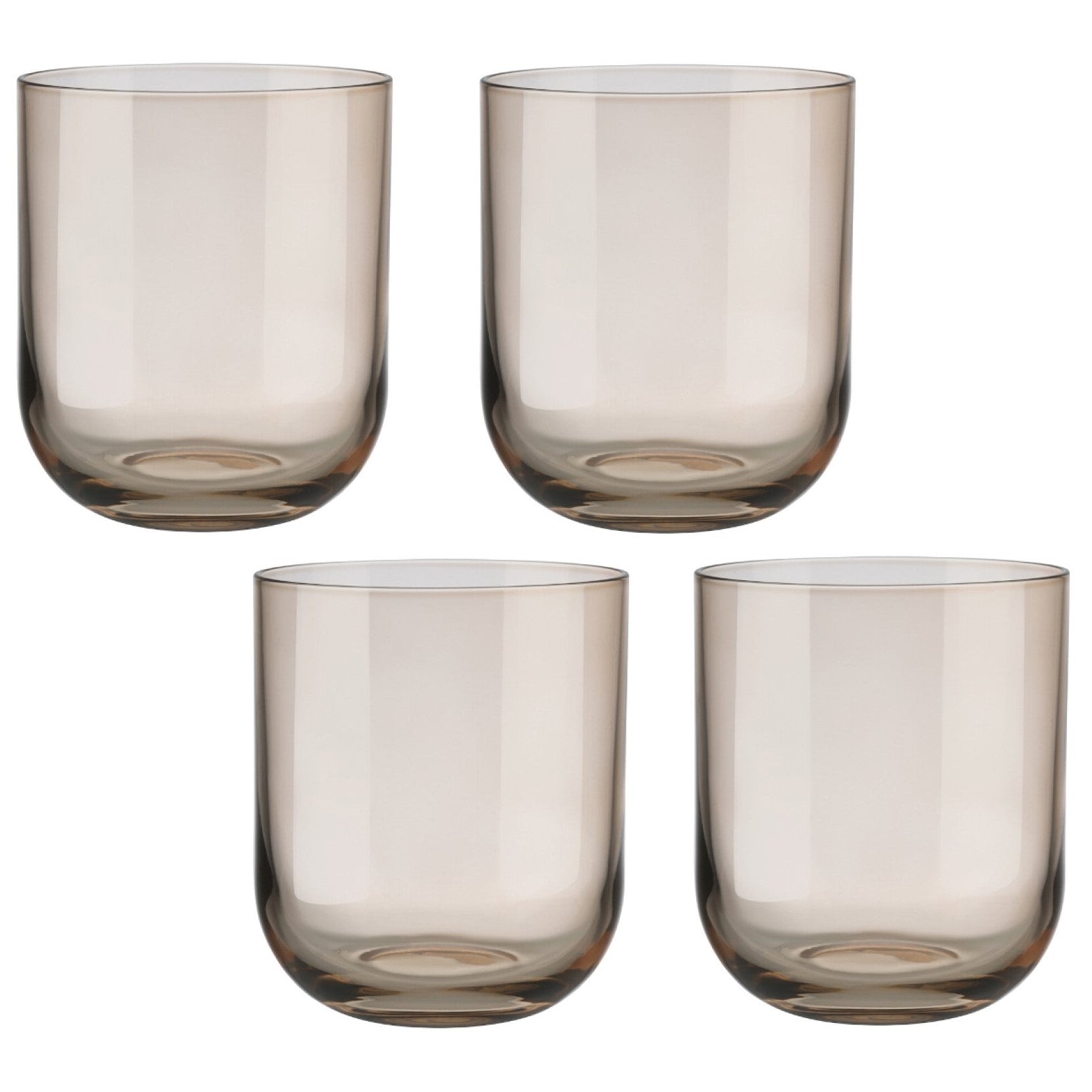 Blomus Drinking Tumbler Glasses Tinted in Golden-Beige Nomad Fuum Set of 4