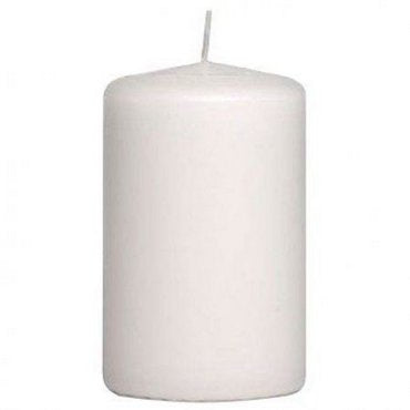 Blomus Pillar Candle: Height 15cm, Diameter 7cm, 50hr Burn Time NERO